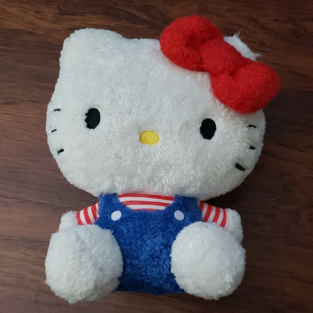 Hello Kitty Plush with Red Bow 12in Chic Feminine Trendy Kawaii Retro Y2K